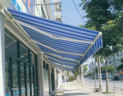 Πλήρως ανοιχτή ηλιακή σκηνή από πολυεστέρα με προσαρμοσμένα χρώματα και υλικό ιστιοφόρου