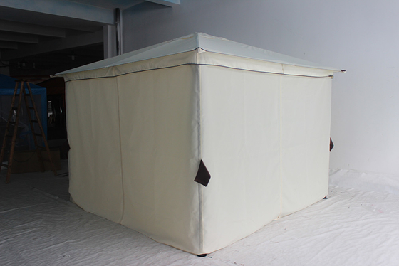 Χάλυβα πλαίσιο και πακέτο Μέγεθος 209*33*14.5cm 3.3*3.3M Δωμάτιο αναδιπλούμενης βεράντας για κήπο