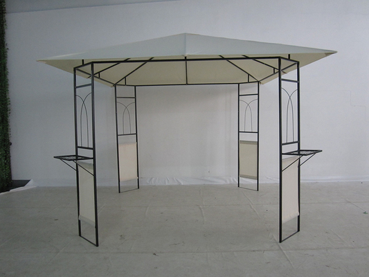 Διπλή οροφή Gazebo εξωτερική καλύβα καταφύγιο με προσαρμόσιμο σχέδιο και PVC επικαλυμμένο φινίρισμα