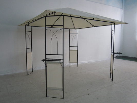 Διπλή οροφή Gazebo εξωτερική καλύβα καταφύγιο με προσαρμόσιμο σχέδιο και PVC επικαλυμμένο φινίρισμα