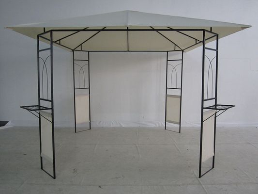 Διπλή οροφή Gazebo εξωτερική καλύβα καταφύγιο με προσαρμόσιμο σχέδιο και PVC επικαλυμμένο φινίρισμα