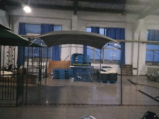 Εξωτερική αυλή Carport με ατσάλινο πλαίσιο 3 * 3M ηλιακή σκιά κήπος λευκή γάμος κάλυψη στέγη