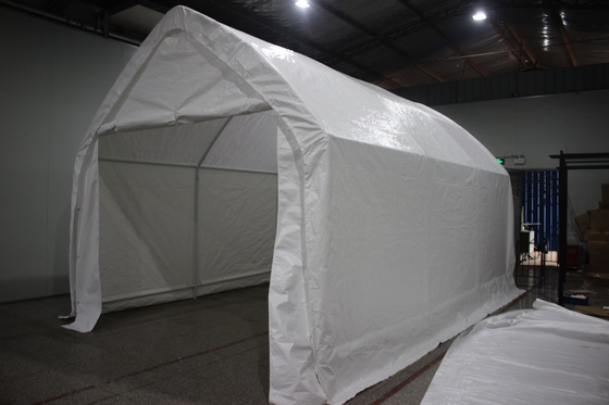 360*600*340cm Μεταφορτώσιμο Μεγάλο Αδιάβροχο Καταφύγιο Εξωτερικό Σαλόνι Γκαράζ Αυτοκινήτου με Φρέμα Καλυμμένη με Φρούτο