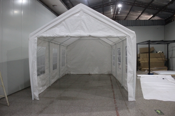 360*600*340cm Μεταφορτώσιμο Μεγάλο Αδιάβροχο Καταφύγιο Εξωτερικό Σαλόνι Γκαράζ Αυτοκινήτου με Φρέμα Καλυμμένη με Φρούτο