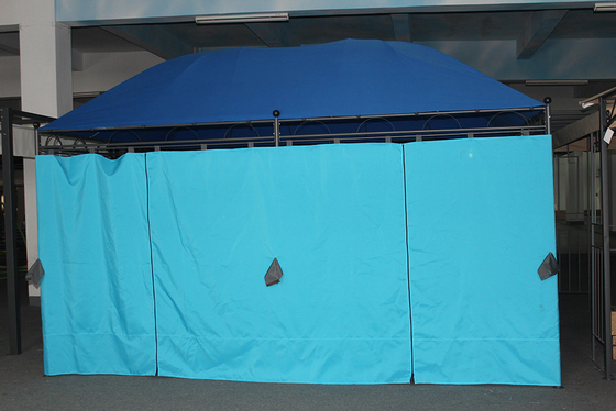 Μπλε Μεγάλο Design Canopy έπιπλα Μεταλλικό Πίνακα Πάνω Gazebo για 3 * 4M εξωτερικά έπιπλα