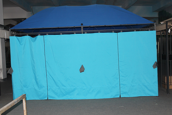 Μπλε Μεγάλο Design Canopy έπιπλα Μεταλλικό Πίνακα Πάνω Gazebo για 3 * 4M εξωτερικά έπιπλα