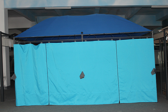 Μπλε Μεγάλο Design Canopy έπιπλα Μεταλλικό Πίνακα Πάνω Gazebo για 3 * 4M εξωτερικά έπιπλα