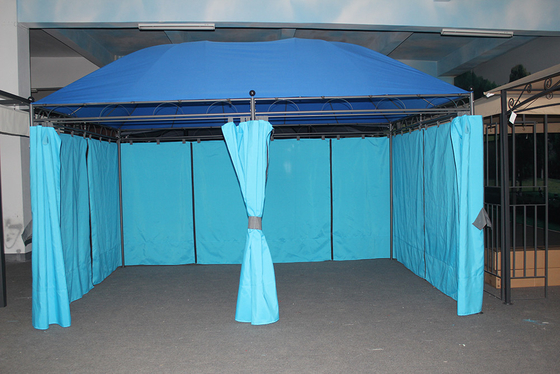 Μπλε Μεγάλο Design Canopy έπιπλα Μεταλλικό Πίνακα Πάνω Gazebo για 3 * 4M εξωτερικά έπιπλα