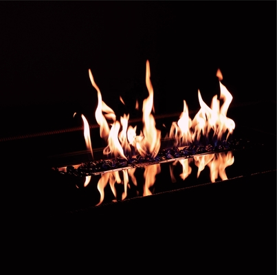 Εξωτερικός κήπος Corten Steel BBQ Grill με ορθογώνιο σφαιρικό ακατέργαστο λάστιχο αερίου