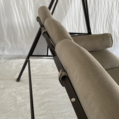 3 άτομα Πολυκαρβονικό φύλλο Swing Chair Metal Garden Swing Chair για εξωτερική άνεση