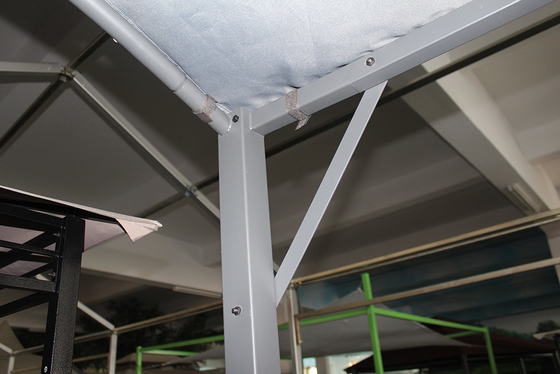 Ατσάλινο πλαίσιο Gazebo Pavilion Pergola με μέγεθος 2.45*1.37*2.15M και αναδιπλούμενο σχέδιο