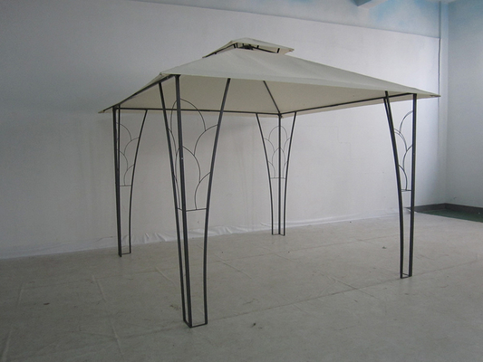 3*3M Double Top Pergola Gazebo Metal Διακοσμημένο Ιδανικό για γάμους και εκδηλώσεις