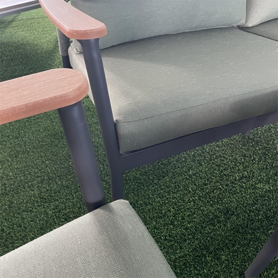 Προσαρμοσμένο χρώμα Αλουμινίου Rattan Sofa Set Luxury Table Bistro Set για έπιπλα Gargen