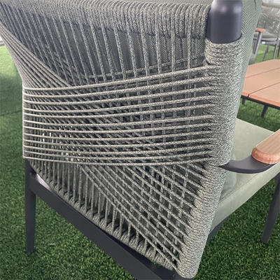 Προσαρμοσμένο χρώμα Αλουμινίου Rattan Sofa Set Luxury Table Bistro Set για έπιπλα Gargen