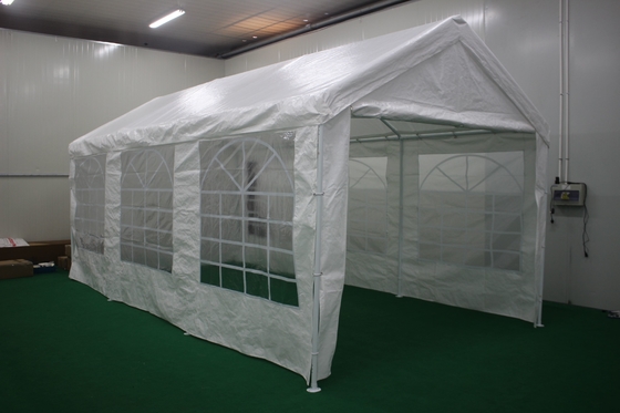 Εξωτερικό Carport CP004-W με Αδιάβροχο PE Top Cover και Μεταλλικό Φρέμα 3X6M Garden Shed