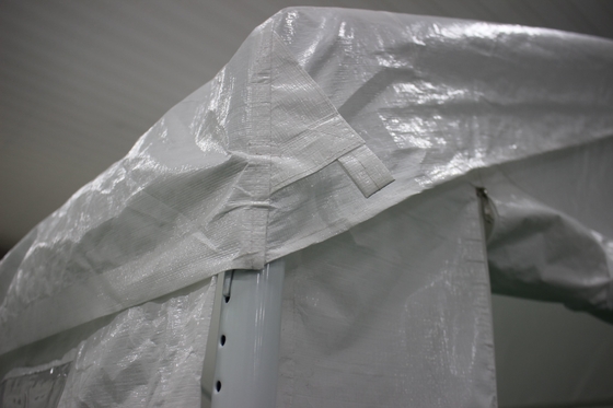 Εξωτερικό Carport CP004-W με Αδιάβροχο PE Top Cover και Μεταλλικό Φρέμα 3X6M Garden Shed
