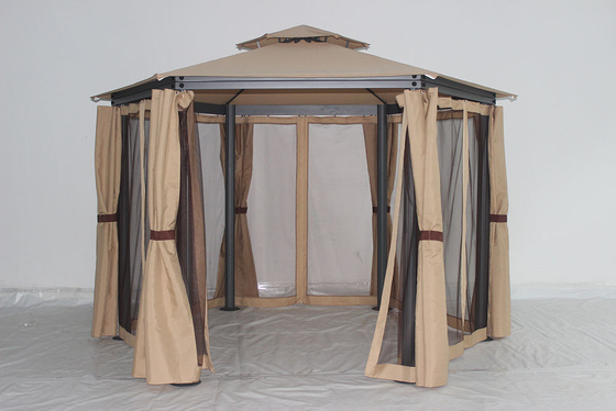 Κήπος Πάρτιο Φρέμα Μία οροφή Sunshine Gazebo με αδιάβροχο PVC επικαλυμμένο πλευρικό ύφασμα