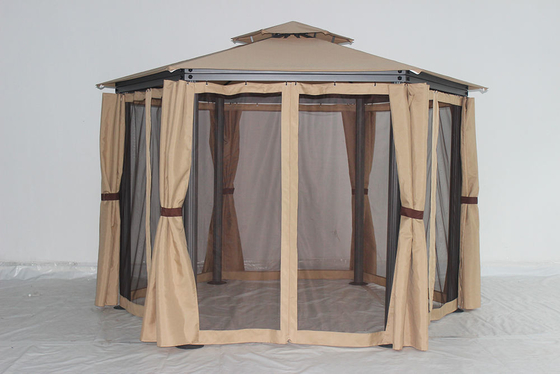 Κήπος Πάρτιο Φρέμα Μία οροφή Sunshine Gazebo με αδιάβροχο PVC επικαλυμμένο πλευρικό ύφασμα