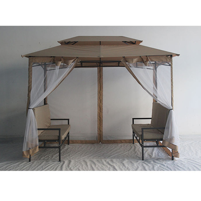 Προσαρμοσμένο σχεδιασμό Deluxe Garden Gazebo Patio Garden Χρησιμοποιούμενο Αδιάβροχο Μεταλλικό Gazebo