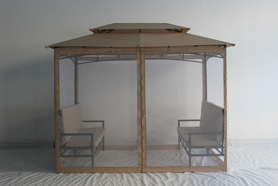 Προσαρμοσμένο σχεδιασμό Deluxe Garden Gazebo Patio Garden Χρησιμοποιούμενο Αδιάβροχο Μεταλλικό Gazebo