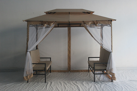 Προσαρμοσμένο σχεδιασμό Deluxe Garden Gazebo Patio Garden Χρησιμοποιούμενο Αδιάβροχο Μεταλλικό Gazebo