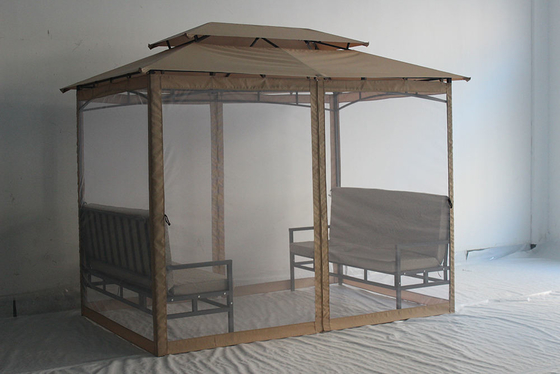 Προσαρμοσμένο σχεδιασμό Deluxe Garden Gazebo Patio Garden Χρησιμοποιούμενο Αδιάβροχο Μεταλλικό Gazebo