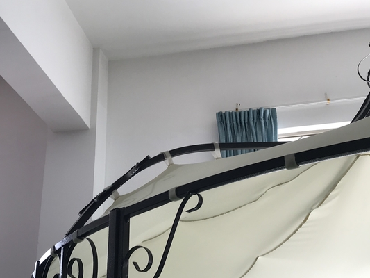 Πολυεστέρα υλικό ύφασμα 3 * 2.9M Openwork μοτίβο Πύργο υψηλής ενέργειας Gazebo για τον κήπο