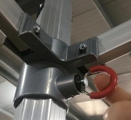 Εξωτερικά έπιπλα Αλουμινίου διπλωματική σκηνή με πλαίσια από αλουμίνιο και δίχτυ για κουνούπια