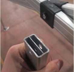 Εξωτερικά έπιπλα Αλουμινίου διπλωματική σκηνή με πλαίσια από αλουμίνιο και δίχτυ για κουνούπια