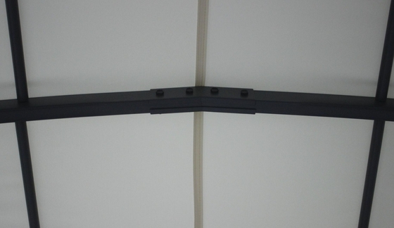 PVC 3x4x2.75M Κουρδισμένο σίδηρο Εξωτερικά γκαζέμπο Αψίδες Αψίδες Περγόλες Γέφυρα Για Κήπο