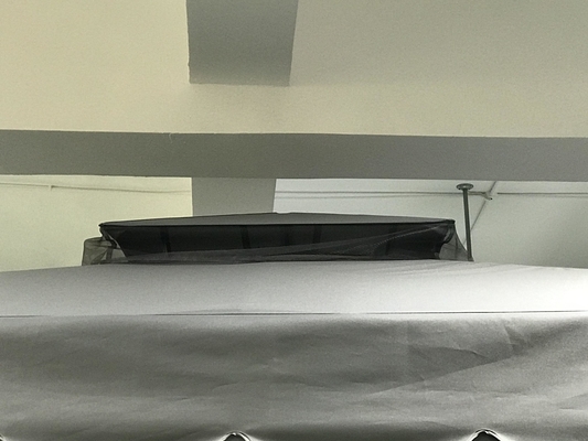 3X4X2.75M PVC και Αλουμίνιο μαλακή οροφή Γκαζέμπο Καταφύγιο για τον κήπο διπλή κορυφή