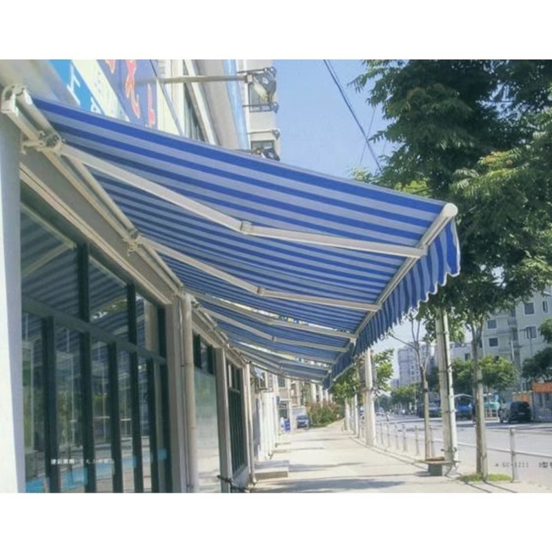 Ηλιακή σκιά μπαλκόνι Τόπος πλήρως ανοικτός με χειροκίνητη και ηλεκτρική λειτουργία