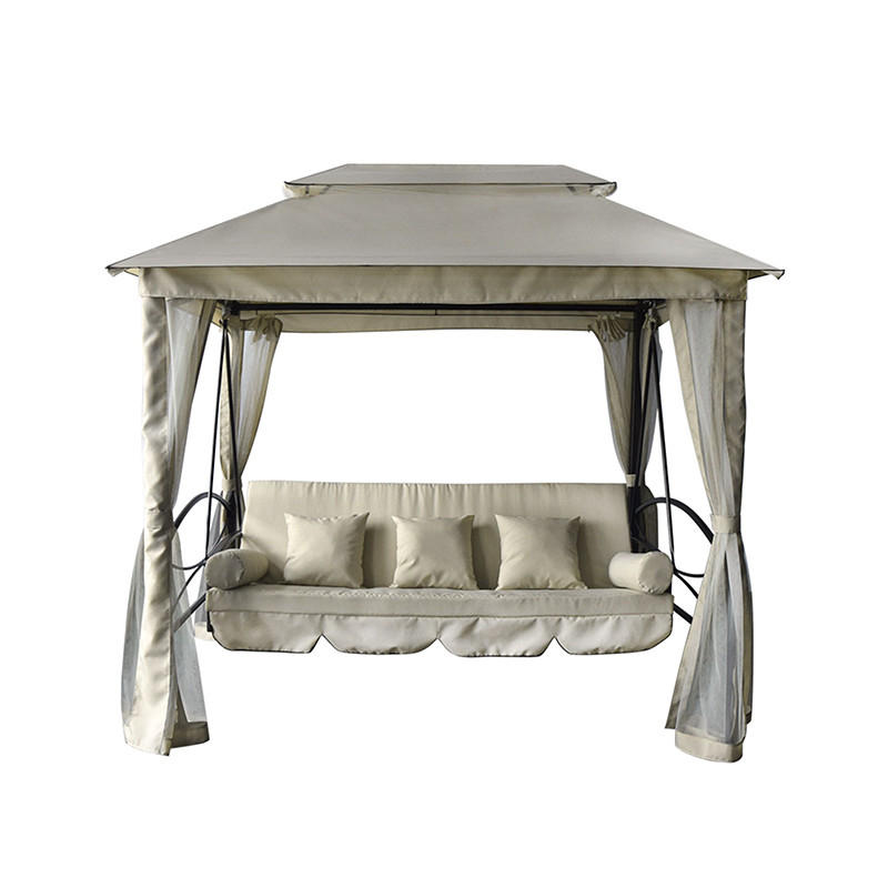 Y Mail Packing Patio Canopy Swing Bed για πολυτελή αναψυχή Εξωτερικά έπιπλα σκηνή